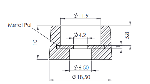 A84 Kauçuk Ayak Görseli