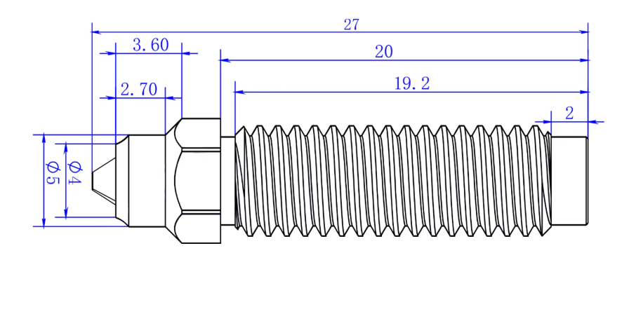 Elegoo Centauri Carbon Bimetal Nozzle