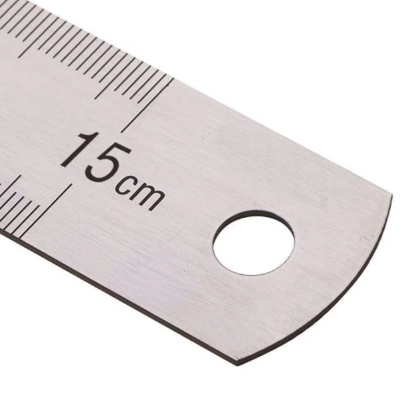 Paslanmaz Çelik Cetvel 15cm Görseli