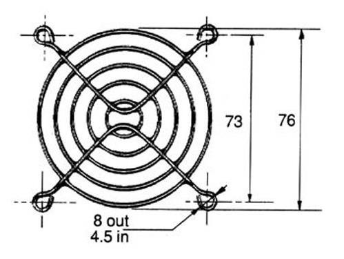 80x80 mm Metal Fan Koruması Görseli
