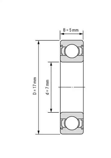 697ZZ Rulman Görseli