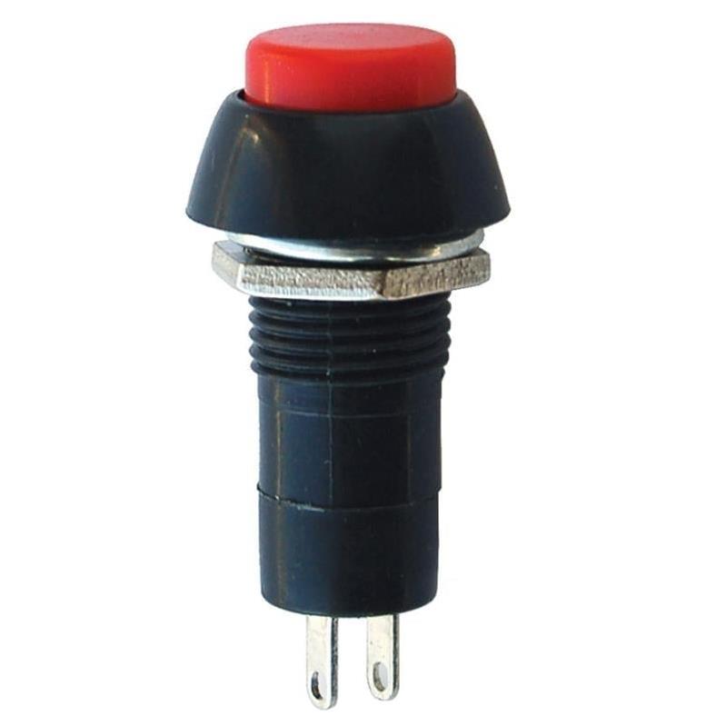 IC-186 12 mm Kalıcılı Buton Anahtar Kırmızı